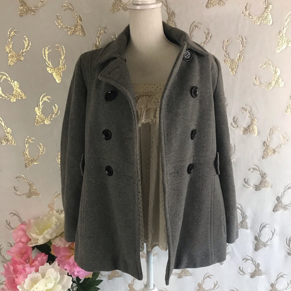 Calvin Klein Gray Coat Sz 6P (Z30)